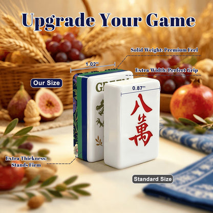 William Morris Arts And Crafts Botanical American Mahjong Tiles With Carry Case