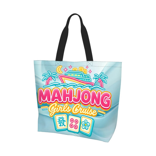 Mahjong Girls Cruise Women's Large Capacity Shoulder Bag - Splash of Color Co.