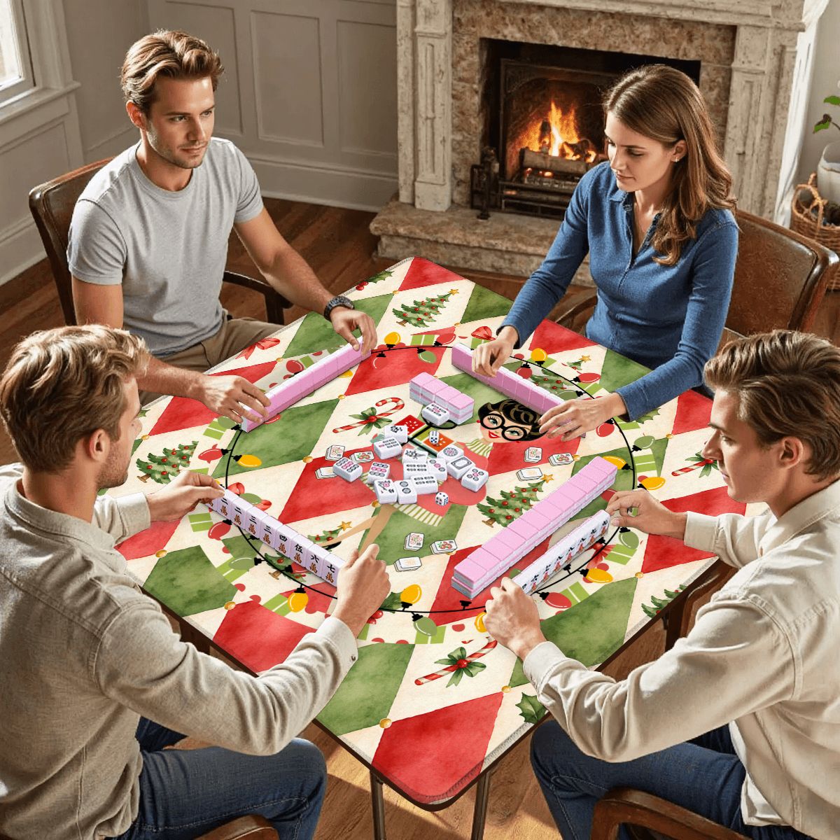 Cuz We Need A Little Christmas Nostalgic Custom Mahjong Mat