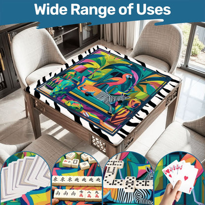 Wild Thang Animal Safari Mahjong Mat - Splash of Color Co.