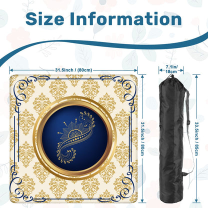 Art Deco Golden Gilded Brocade Mahjong Mat - Splash of Color Co.