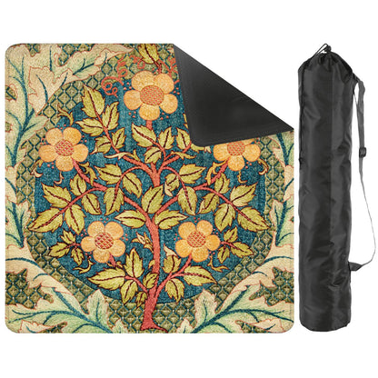 William Morris Inspired Rose Wreath Mahjong Mat