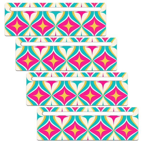 Modtastic Hot Pink And Aqua Mahjong Line Reader 4 Pack