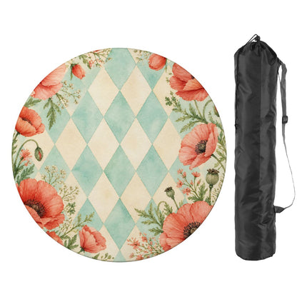 Harlequin Romance Poppy Play Round Mahjong Mat