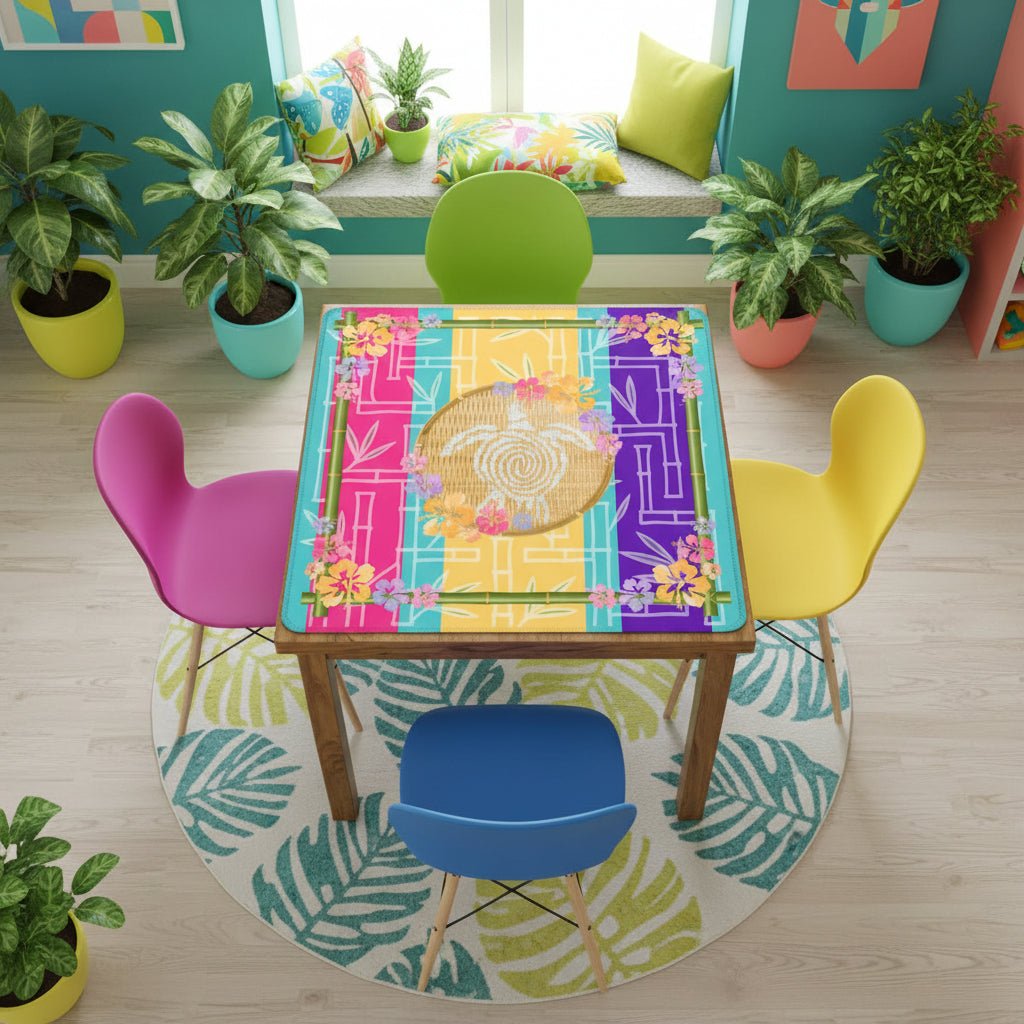 Flairing With Aloha Hawaii Mahjong Mat - Splash of Color Co.