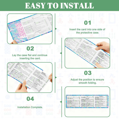 Preppy Pastel Garden Club Wild Thing 4 Mahjong Card Holder with Line Finder - Splash of Color Co.