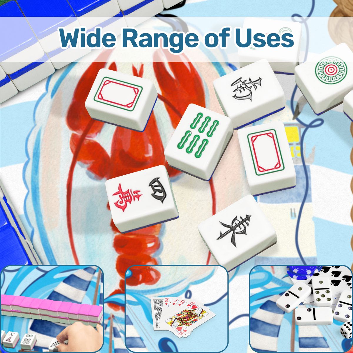 New England Nautical Mahjong Mat - Splash of Color Co.