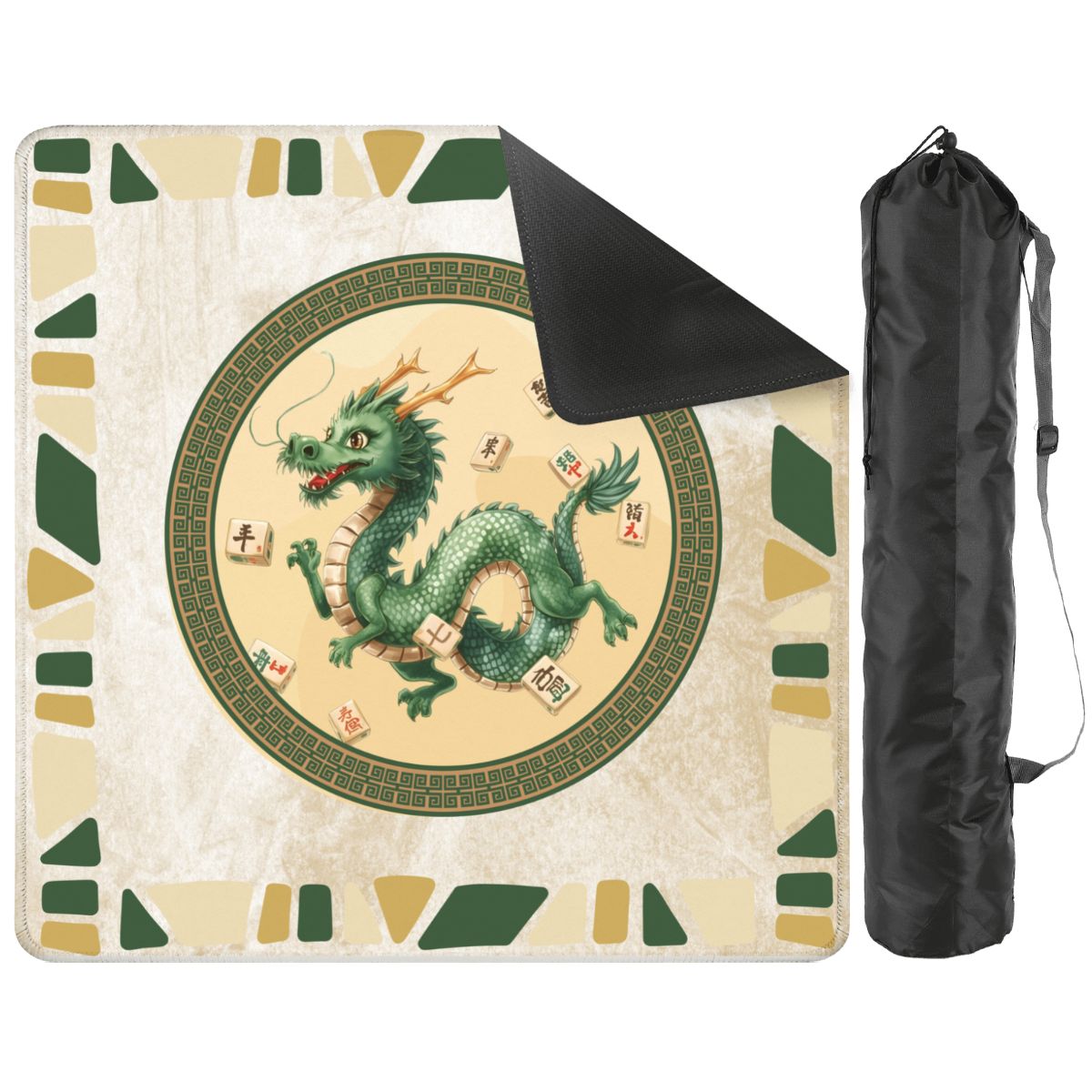 Prancing Dancing Dragon Mahjong Mat - Splash of Color Co.