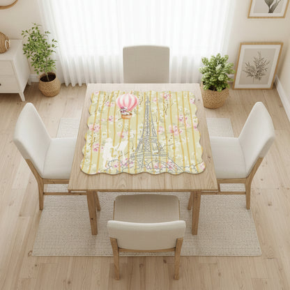 The French Connection Scalloped Mahjong Mat - Splash of Color Co.