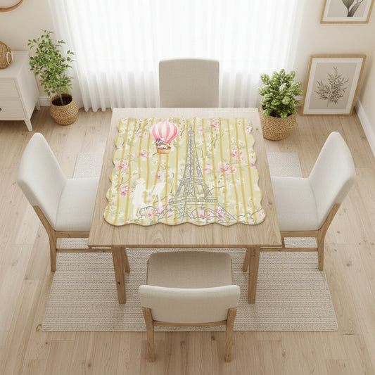 The French Connection Scalloped Mahjong Mat - Splash of Color Co.