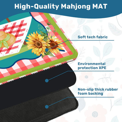 Saturday In The Park Mahjong Picnic Summer Days Themed Preppy Gingham - Splash of Color Co.