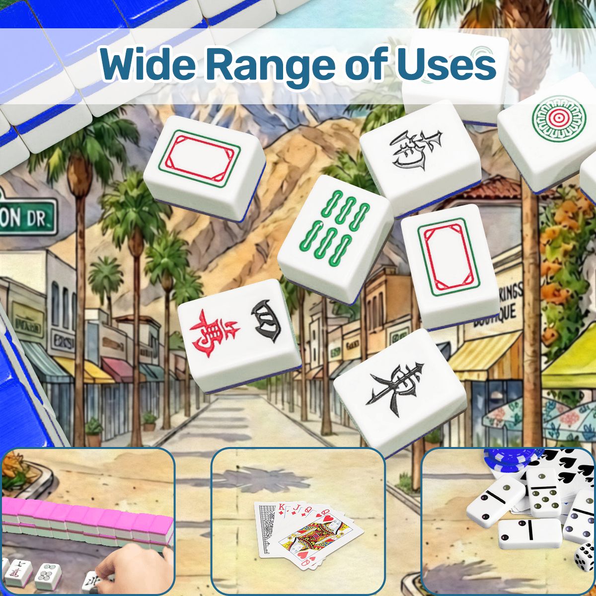 Palm Springs California Modernist Mahjong Mat