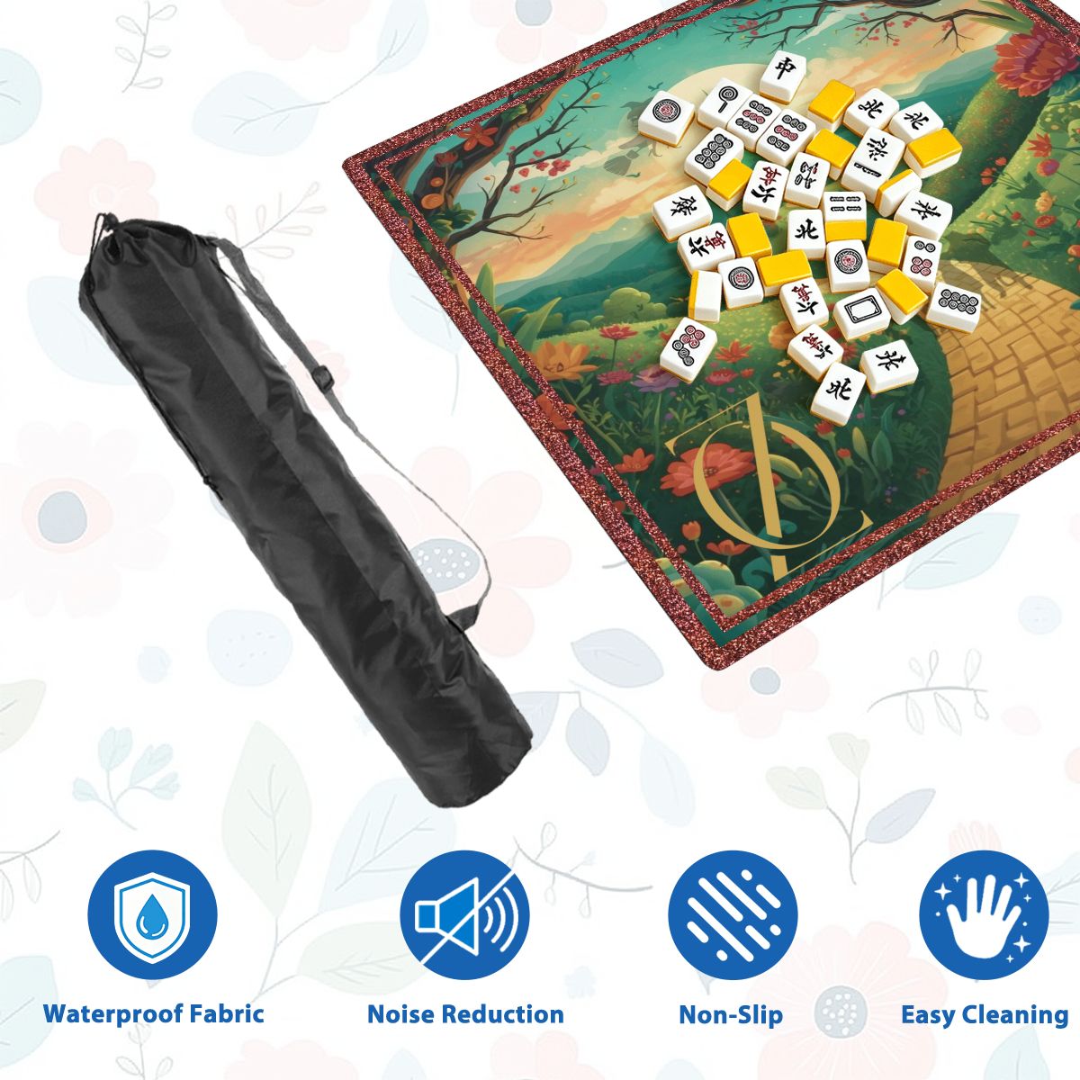 Magical Land Of Oz Mahjong Mat Sleek Surface - Splash Of Mahj And Color Co.