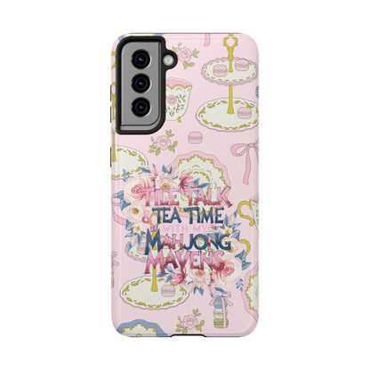Tea Time Mahjong Phone Case - Stylish Tough Phone Case for Gamers, Tea Lovers, Unique Gift, Protection, Fun Design