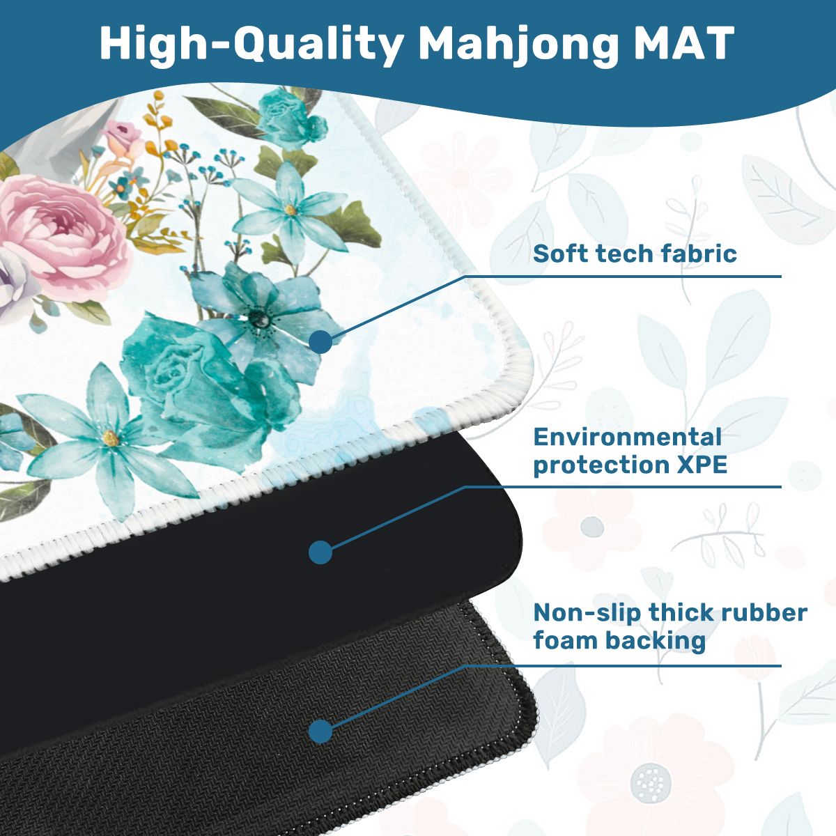 Sally Swan At Bay Mahjong Mat - Splash of Color Co.