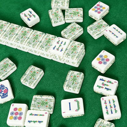 Bamboo In Bloom Chinoiserie Mahjong Tiles And Carry Case American Mahjong Tiles
