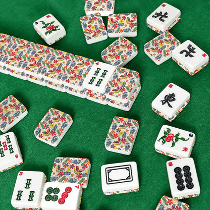 Old World Floral Heritage American Mahjong Tiles And Carry Case - Splash of Color Co.