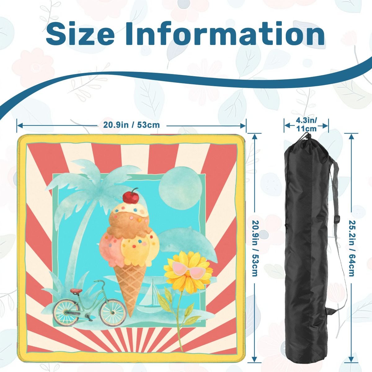 Summer Time Summer Time Mini Mahjong Mat - Splash of Color Co.