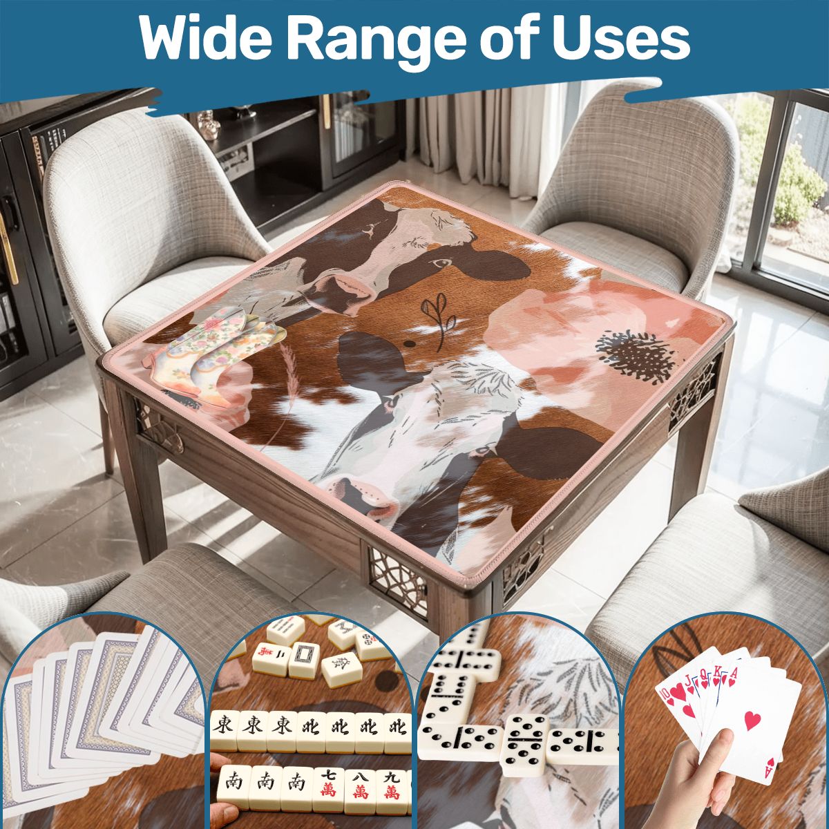 Ole Bessie Rustic Cowgirl Mahjong Mat - Splash of Color Co.
