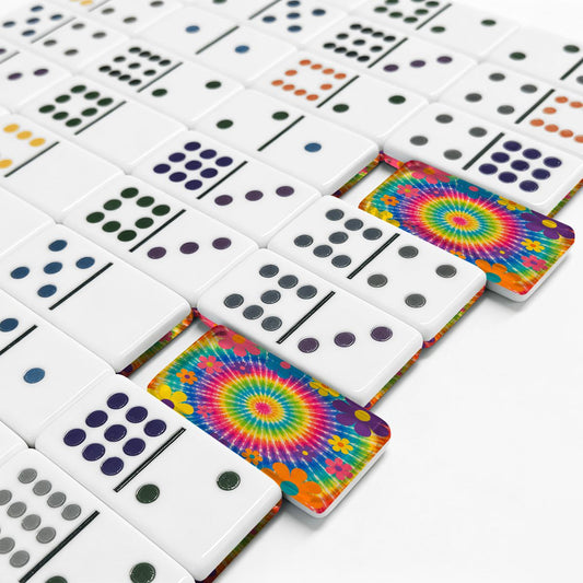 Modcentric Max Double 12 Mexican Train Dominoes Set - Splash Of Mahj And Color Co.