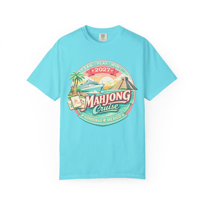 Mahjong Cruise 2027 T-Shirt — 2027 Mexico & Honduras Vintage Cruise Tee - Splash of Color Co.