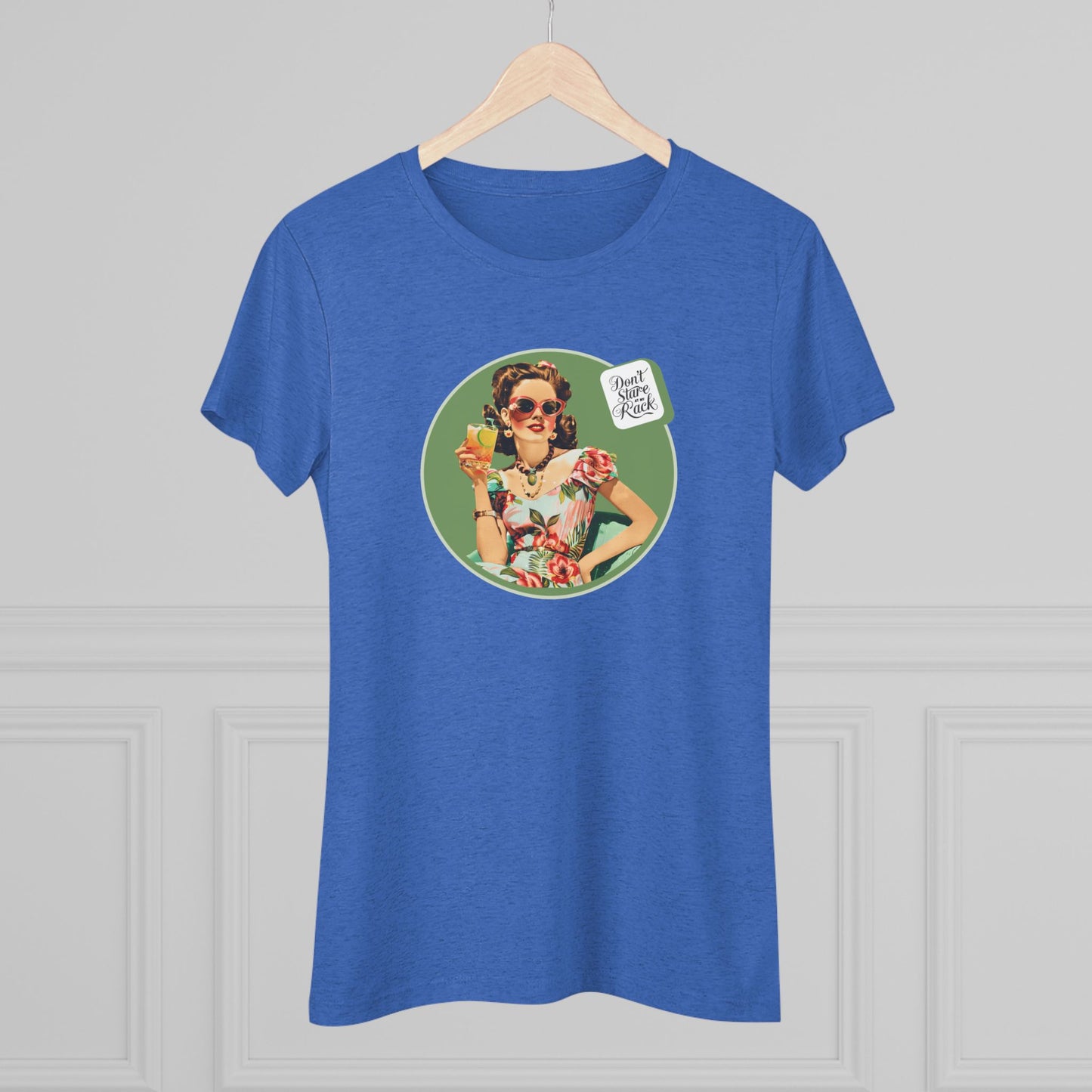 Funny Mahjong Tee, Don't Stare At My Rack Women's Cut