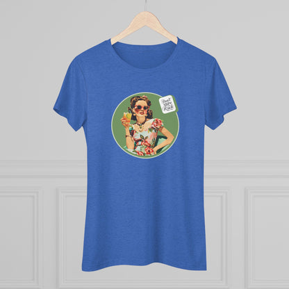 Funny Mahjong Tee, Don't Stare At My Rack Women's Cut
