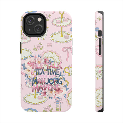 Tea Time Mahjong Phone Case - Stylish Tough Phone Case for Gamers, Tea Lovers, Unique Gift, Protection, Fun Design