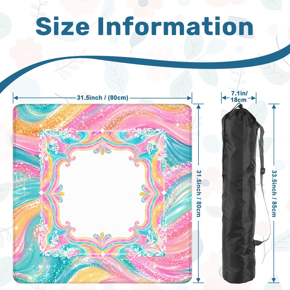 The Tide Is High Coastal Waves Pastel Preppy Mahjong Mat - Splash Of Mahj And Color Co.