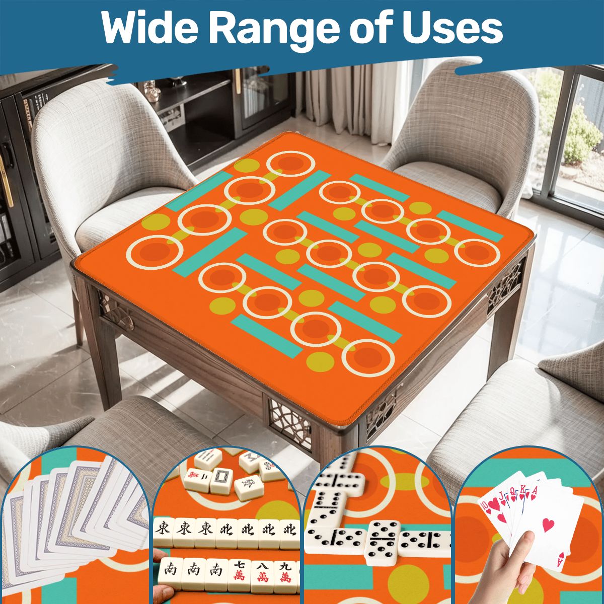 Palm Springs Orange Mahjong Mat - Splash of Color Co.