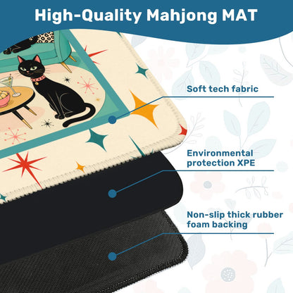 The Cool Cats Mahj Club Modcentric Mahjong Mat
