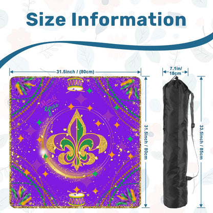 Mardi Gras Mahjong On Bourbon Street Carnival Glitz Mahjong Mat - Splash of Color Co.