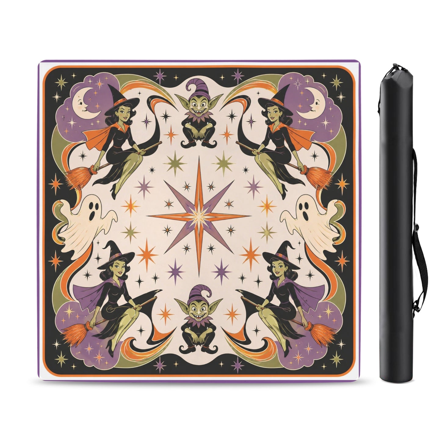 Witches And Ghouls Halloween Mahjong Mat