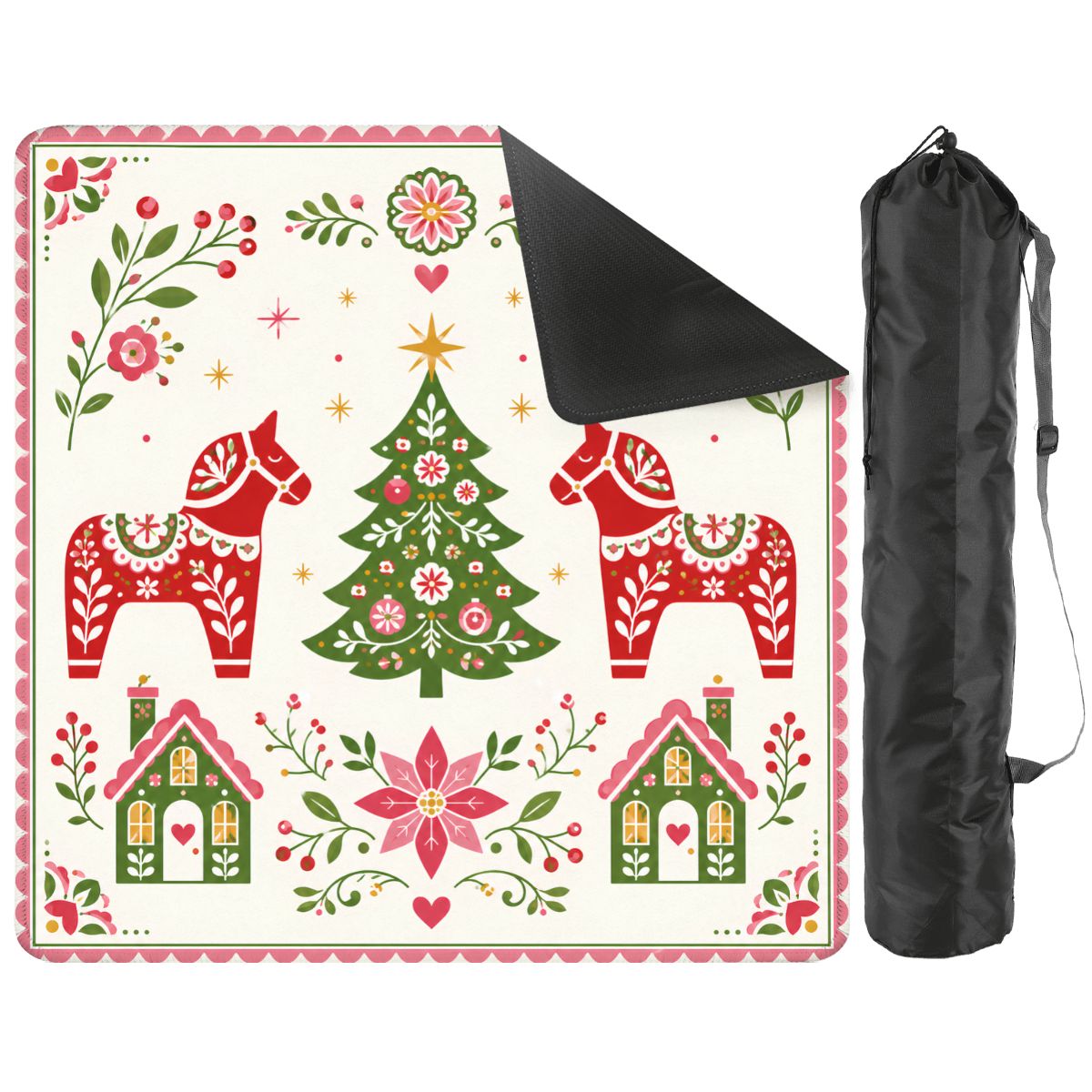 Scandinavian Christmas Whimsiscal Mahjong Holiday Mat