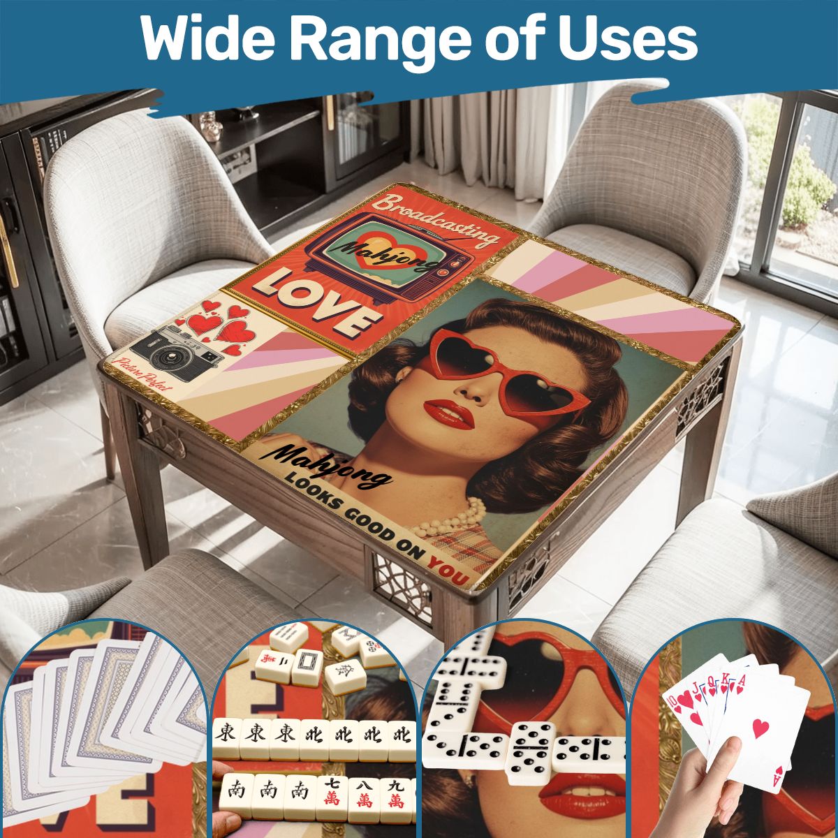 The Era Of Mahjong Looks Good On You Mahjong Mat - Splash of Color Co.