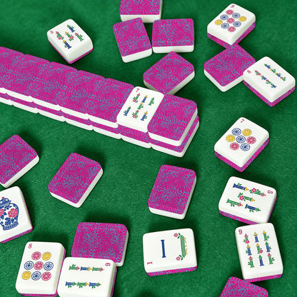 Hot Fuchsia American Mahjong Pastel Chinoiserie Tiles