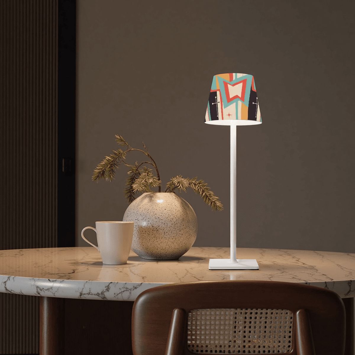 Mod Squad Modern Mahjong LED Cordless Table Lamp - Splash of Color Co.