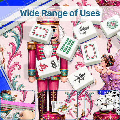 Sugar Plum Holiday Nutcracker Christmas Mahjong Mat - Splash Of Mahj And Color Co.
