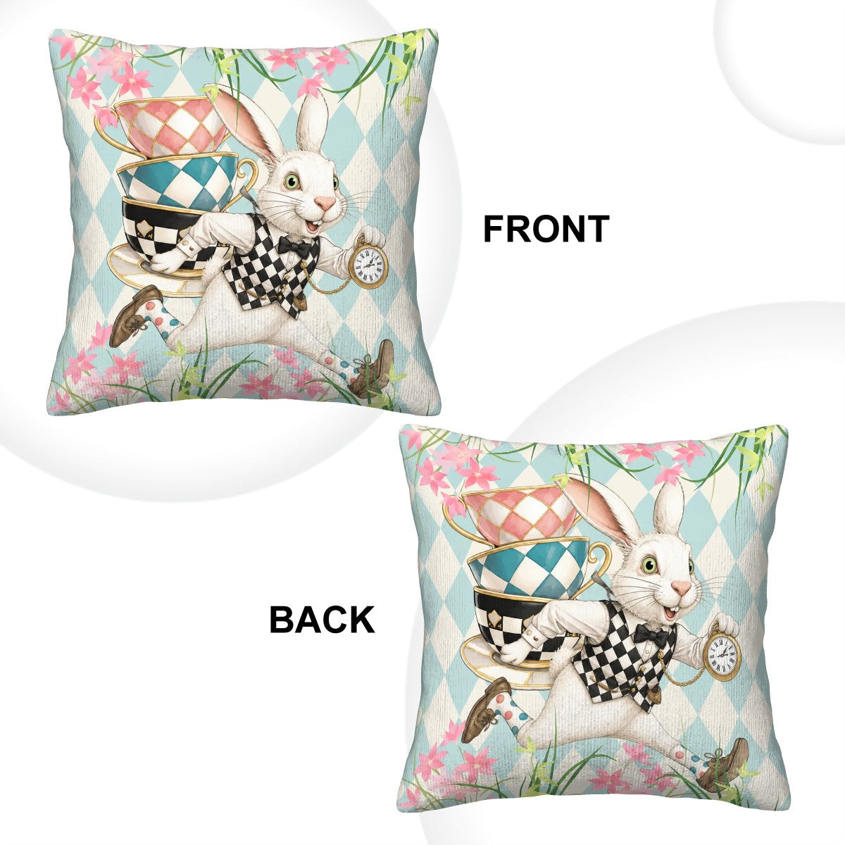 Go Ask Alice Whimsical Corduroy Pillow And Insert