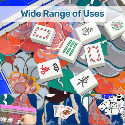 Art Deco Floral Bouquet Mahjong Mat - Splash of Color Co.