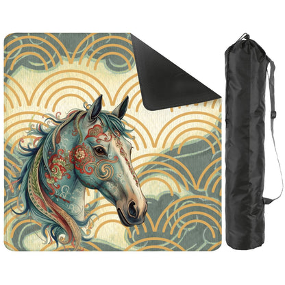 Year of The Firehorse, Lunar Year Boho Mahjong Mat - Splash of Color Co.