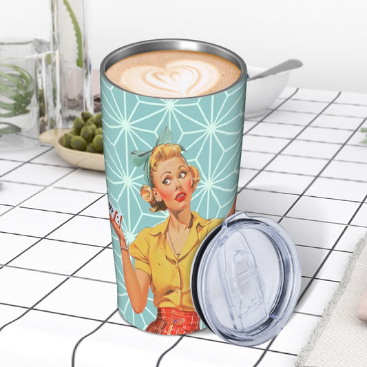 Cute Mahjong Nostalgic Mahjong Lover Stainless Steel Insulated Tumblers with Lid & Straw