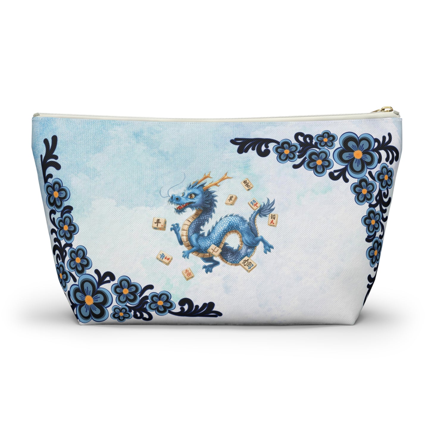 Mahj On The Run Mahjong Dragon Mini Travel Accessory Pouch - Splash of Color Co.