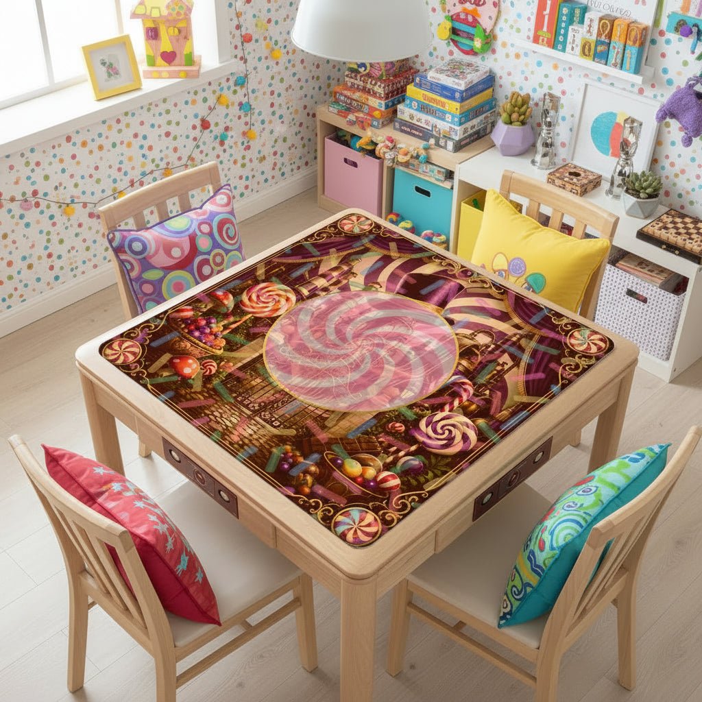 Whimsical Imagination Candy Themed Mahjong Mat - Splash of Color Co.