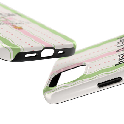 Just A Girl Who Loves Mahjong Phone Case | Mahjong Tiles Pattern - Splash of Color Co.