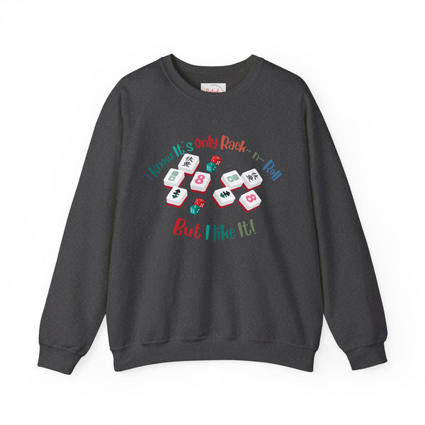 Funny Mahjong Crewneck Sweatshirt — 