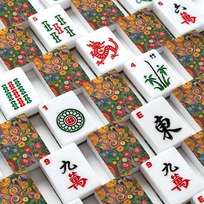 Klimt Watercolor Designed American Mahjong Tiles And Carry Case - Splash Of Mahj And Color Co.