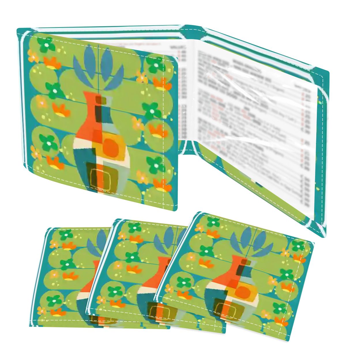 The Modern Four Seasons Mahjong 4 Piece Mahjong Cover And Line Finder - Splash of Color Co.