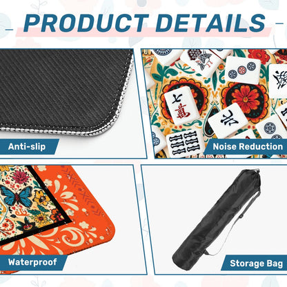 Day Of The Dead Mahjong Mat - Splash of Color Co.