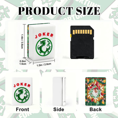 Jolly Nostalgic Santa Christmas American Mahjong Tiles And Carry Case Tote - Splash of Color Co.